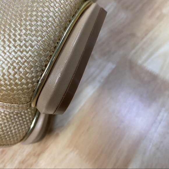 DUNE 'Hulaa' Pointed Toe Flat Slip On Shoes in Woven Natural Colour Size 40 - Picture 11 of 11